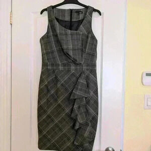 Next size uk 10 tartan checkered office dress
